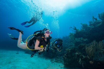 Teen diving a famous shipwreck